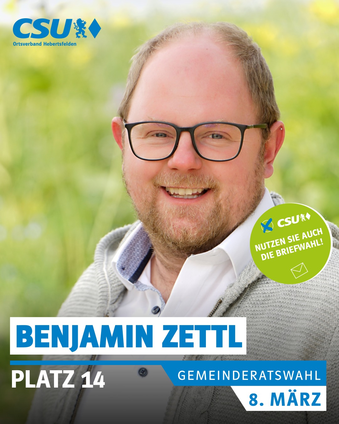 Benjamin Zettl, 37 Jahre
Hebertsfelden	
Leitung IT	

verheiratet, 2 Kinder
Hobby zum Beruf gemacht,  von Software Entwickler über Netzwerkadministration hin zur Cyber Security einerseits in leitender Position bei der Firma Laumer, 
andererseits in selbstständiger Tätigkeit und sowieso unterstützend bei Freunden und Bekannten mit über 25 Jahren Berufserfahrung 

Hobby, Baue sehr gerne - von Tiny Häusern hin zu größeren Objekten egal ab Holz oder Stein
Habe 7 Jahre lang in einer Band gespielt, aktuell nur Gelgenheitsmusiker 
Mitglied im Algyö-Orga Team (ungarische Partnerstadt von Hebertsfelden)
Vostandsmitglied des Faschingsvereins Hebertsfelden
Mitglied bei Feuerwehr und OGV

#wirfürhebertsfelden
#PolitikZumAnfassen #csu #hebertsfelden #näherammenschen